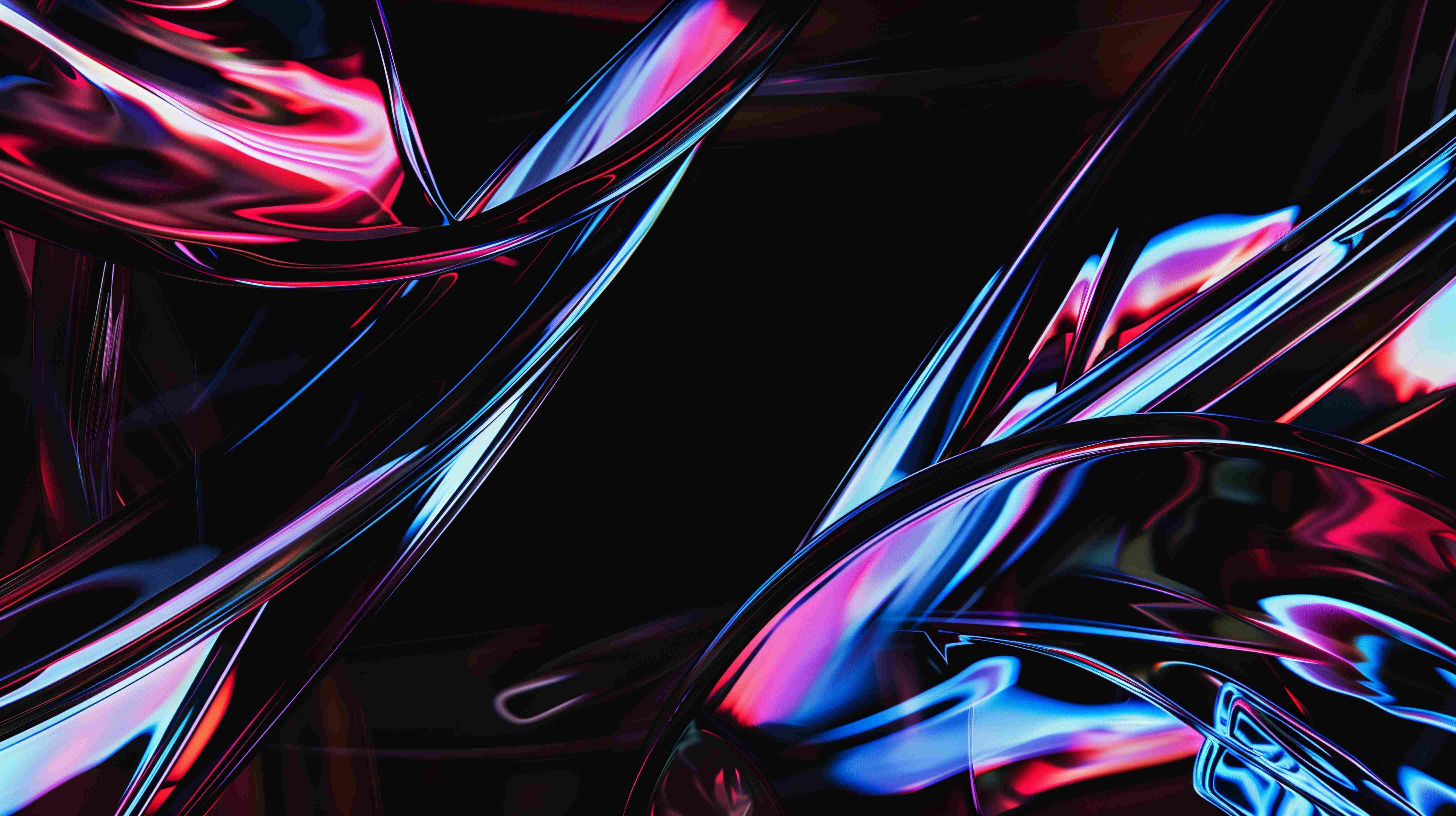 Abstract neon glass background